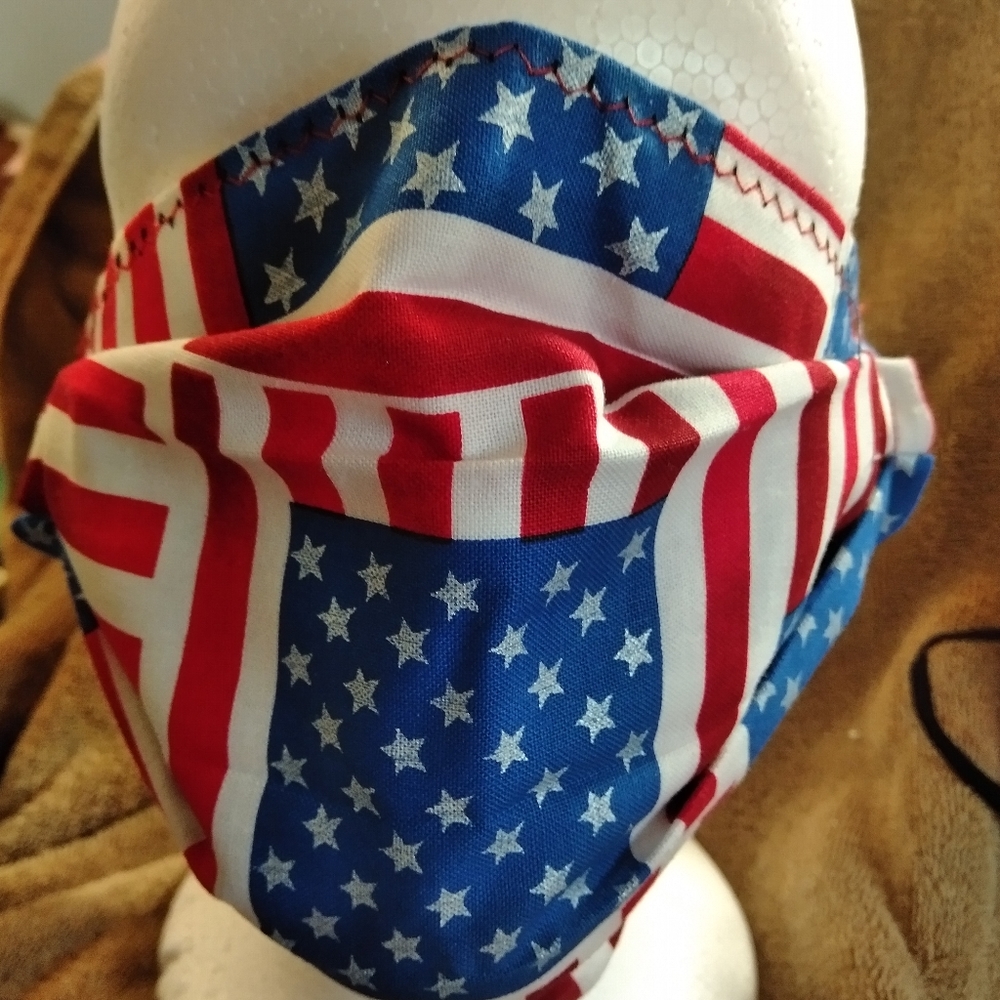 6 pack 4th of July Face Mask with filter pocket